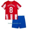 Conjunto (Camiseta+Pantalón Corto) Atlético Madrid Antoine Griezmann 8 Primera Equipación 2021/22 - Niño